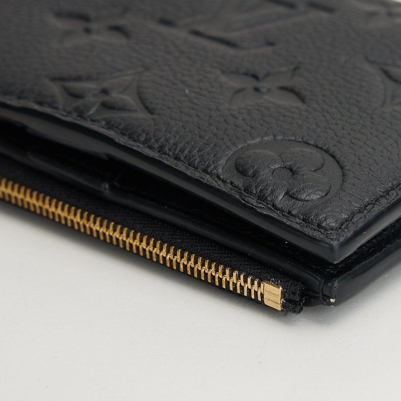 二手Lv Lisa短夾/黑壓紋 晶片款-9