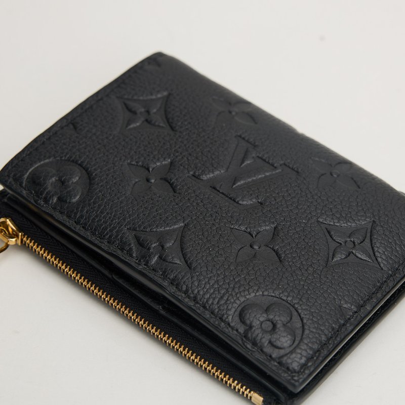 二手Lv Lisa短夾/黑壓紋 晶片款-10