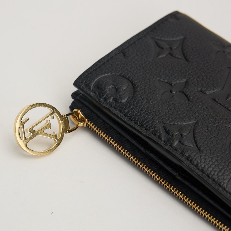 二手Lv Lisa短夾/黑壓紋 晶片款-11