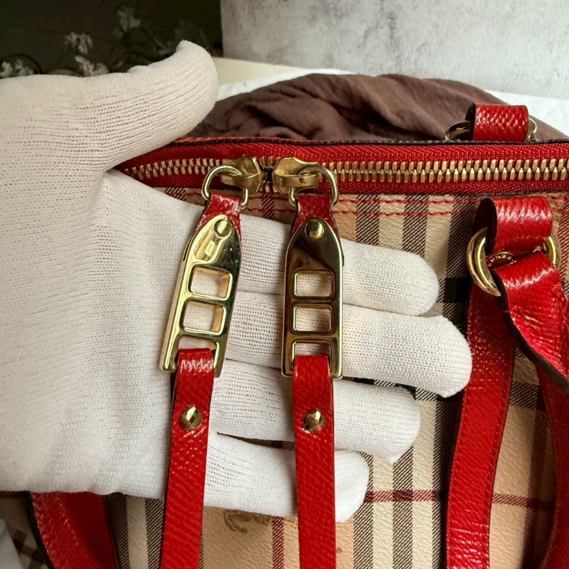 Burberry Small Haymarket Check Coated Canvas Salisbury 托特包-1