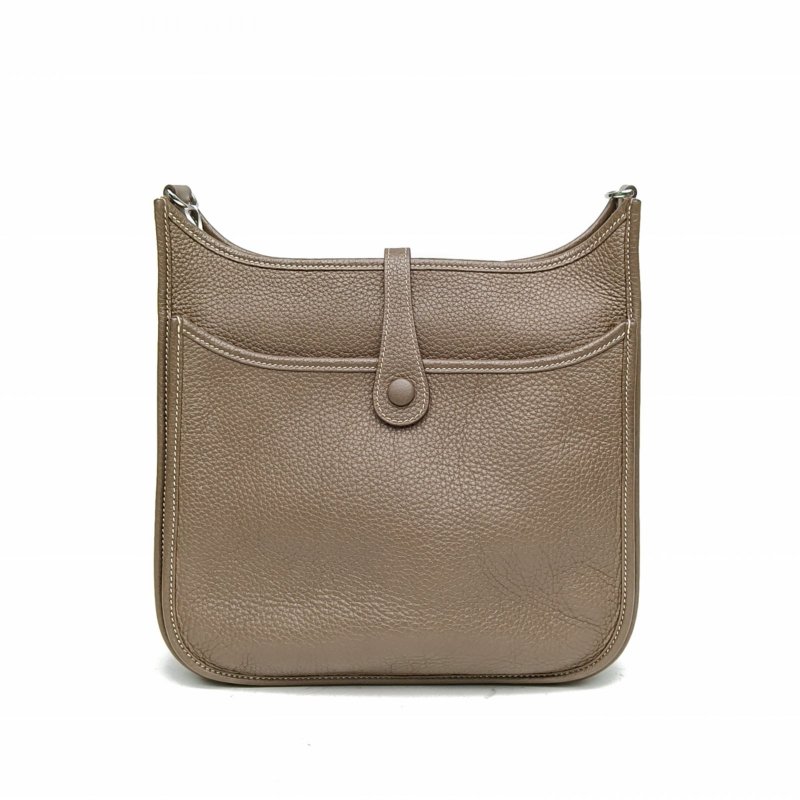 HERMES HERMESEvelyne小號29大象灰TC皮B刻銀扣肩背包-2