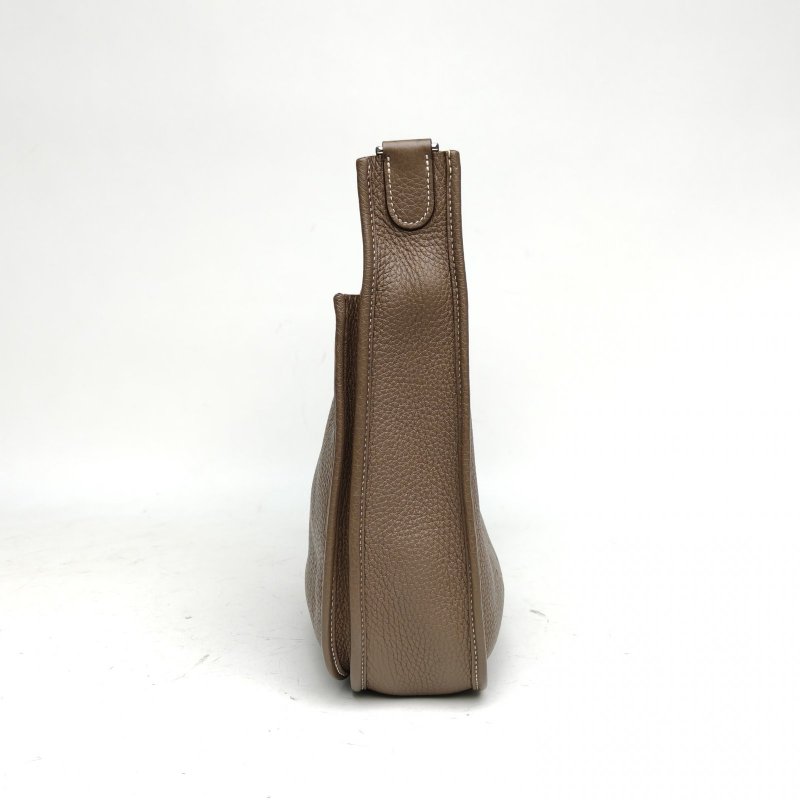 HERMES HERMESEvelyne小號29大象灰TC皮B刻銀扣肩背包-3