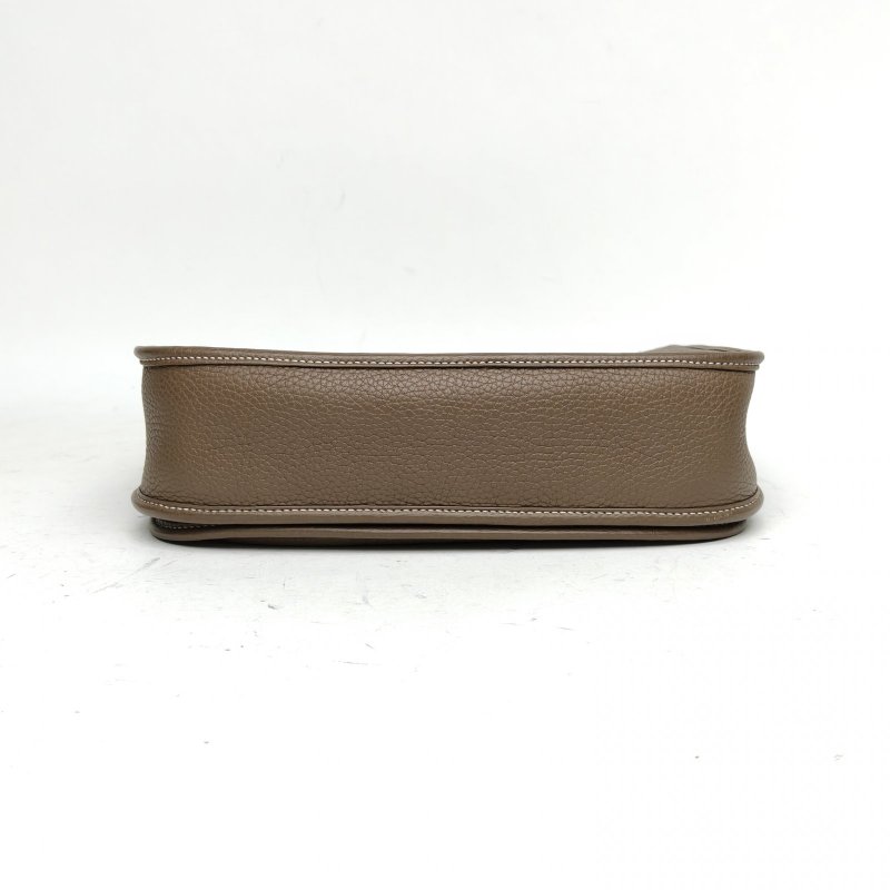 HERMES HERMESEvelyne小號29大象灰TC皮B刻銀扣肩背包-4