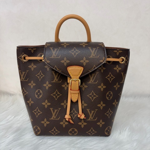 LV M45502 老花 原花 金釦 Monogram手提包 後背包
