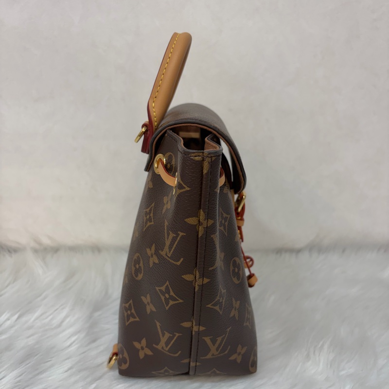 LV M45502 老花 原花 金釦 Monogram手提包 後背包-1