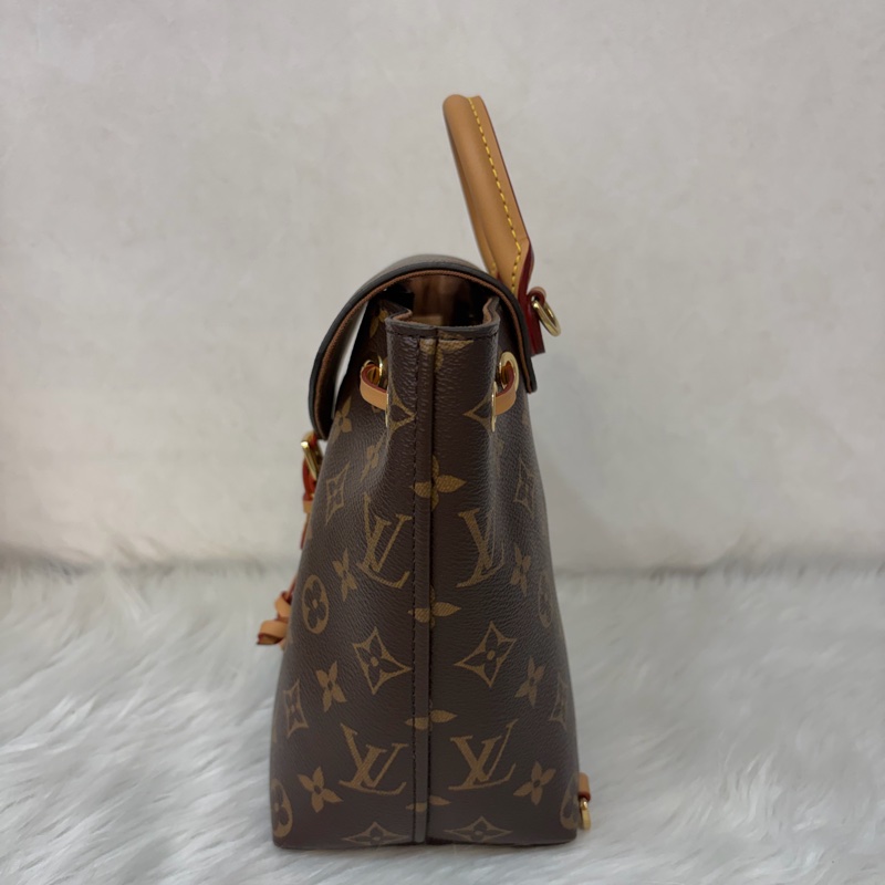 LV M45502 老花 原花 金釦 Monogram手提包 後背包-3