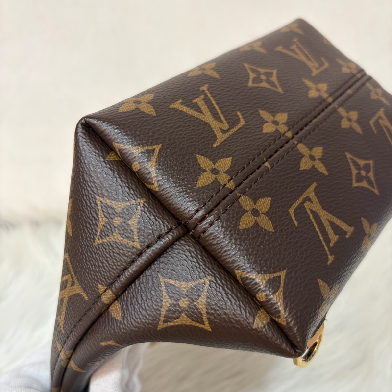 LV M45502 老花 原花 金釦 Monogram手提包 後背包-6