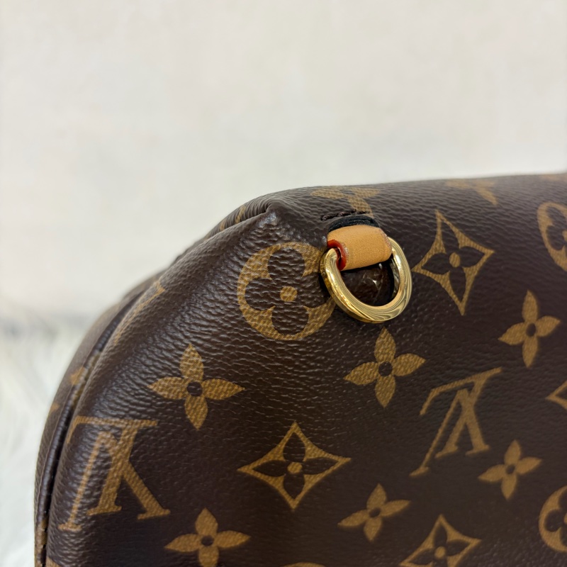 LV M45502 老花 原花 金釦 Monogram手提包 後背包-7