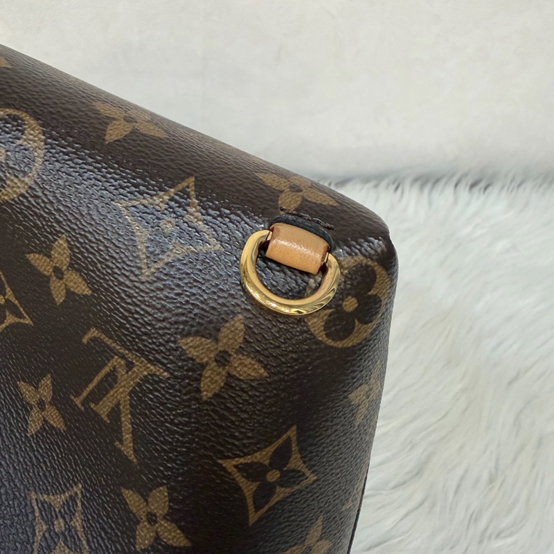 LV M45502 老花 原花 金釦 Monogram手提包 後背包-10