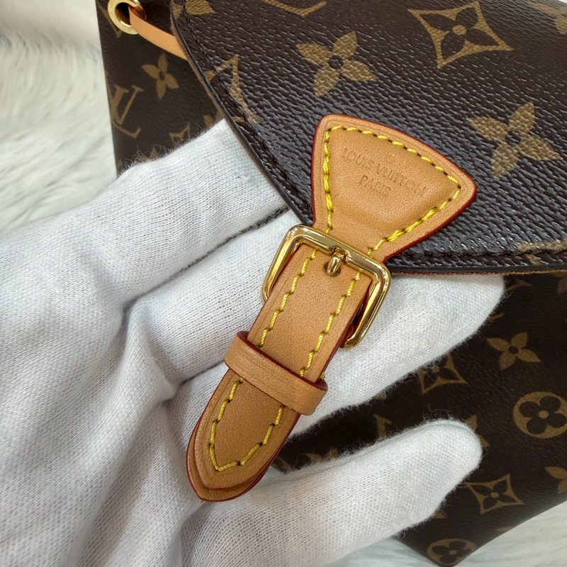 LV M45502 老花 原花 金釦 Monogram手提包 後背包-17