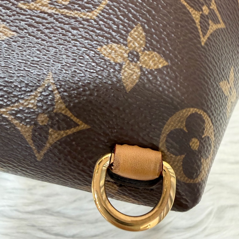 LV M45502 老花 原花 金釦 Monogram手提包 後背包-31