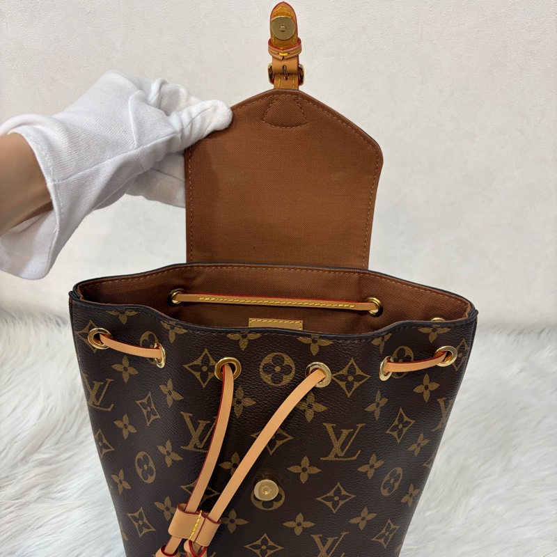 LV M45502 老花 原花 金釦 Monogram手提包 後背包-35