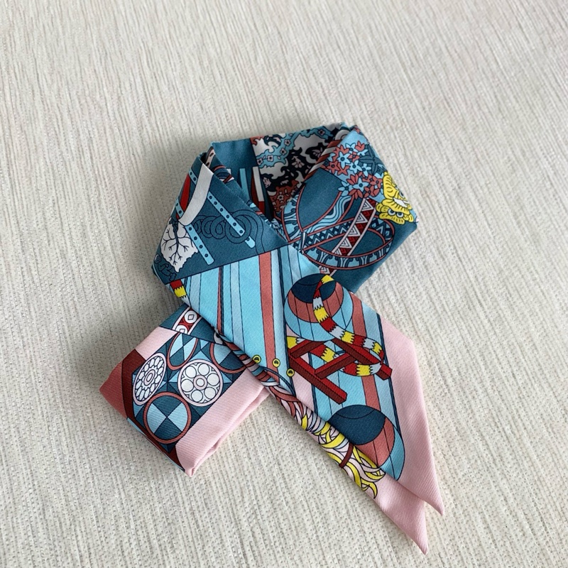 Hermes 愛馬仕 從洋傘到對決 Twilly 絲巾-4