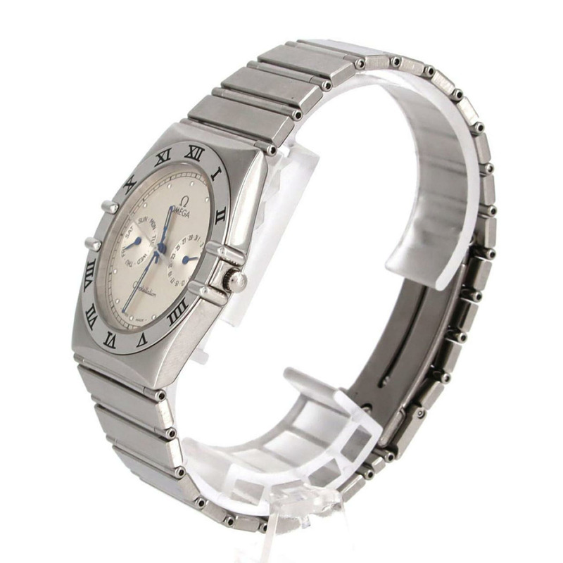 歐米茄星座系列星期日曆型1520.30不鏽鋼石英錶-1