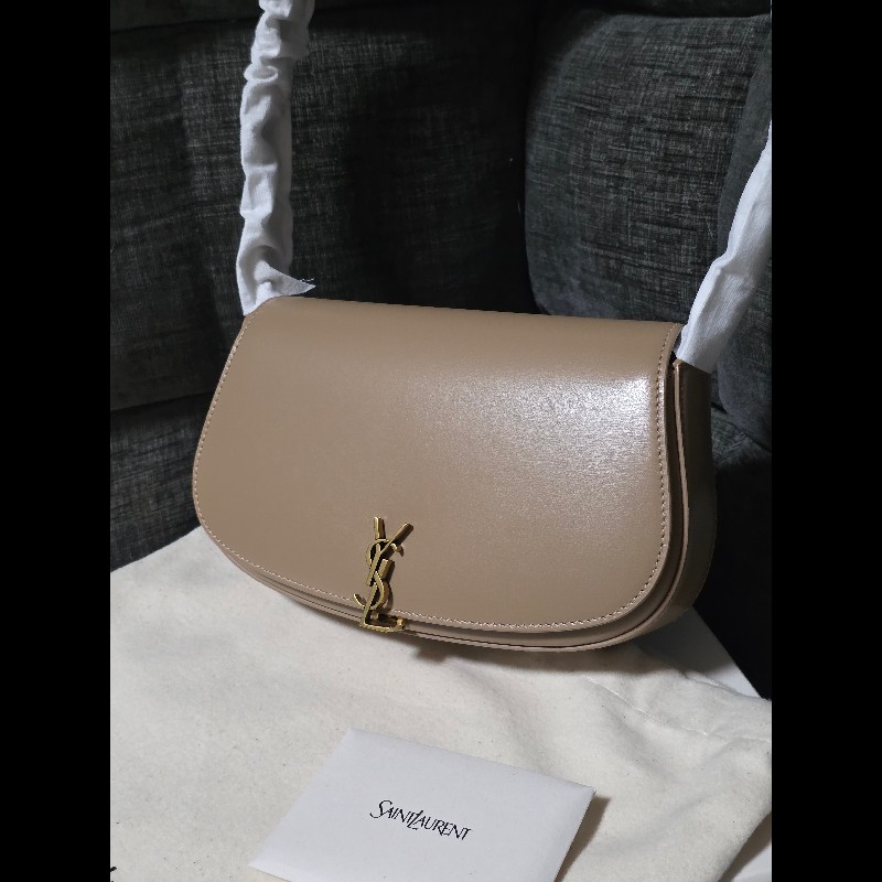 [全新] Saint Laurent YSL Voltaire 腋下包 肩背包 奶茶色-1