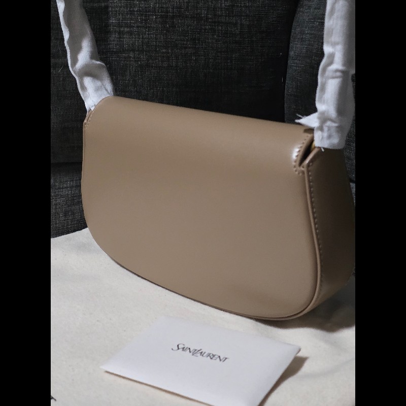 [全新] Saint Laurent YSL Voltaire 腋下包 肩背包 奶茶色-3