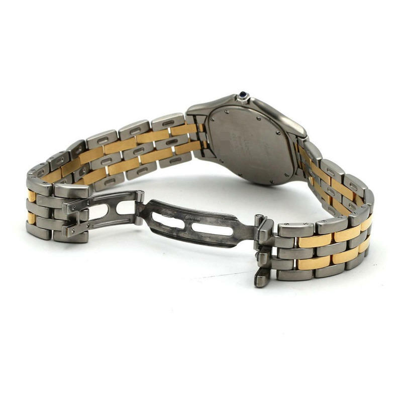 卡地亞 Panthère Cougar LM 2ROW W35006B6 SSxYG 石英錶-5