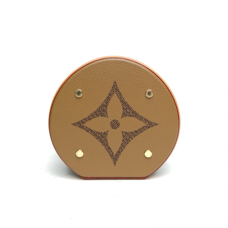 LOUIS VUITTON LOUISVUITTONCANNES圓桶包老花PVC2019大Logo印花肩背包-4