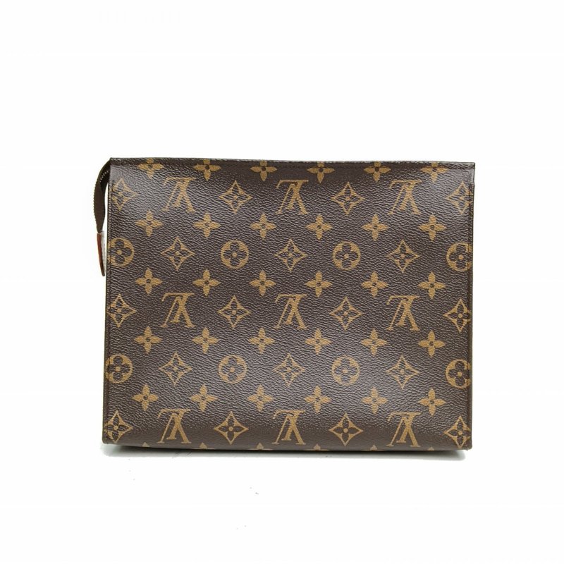 LOUIS VUITTON LOUISVUITTONPocheToilette26號洗漱包老花PVC2015肩背包-2