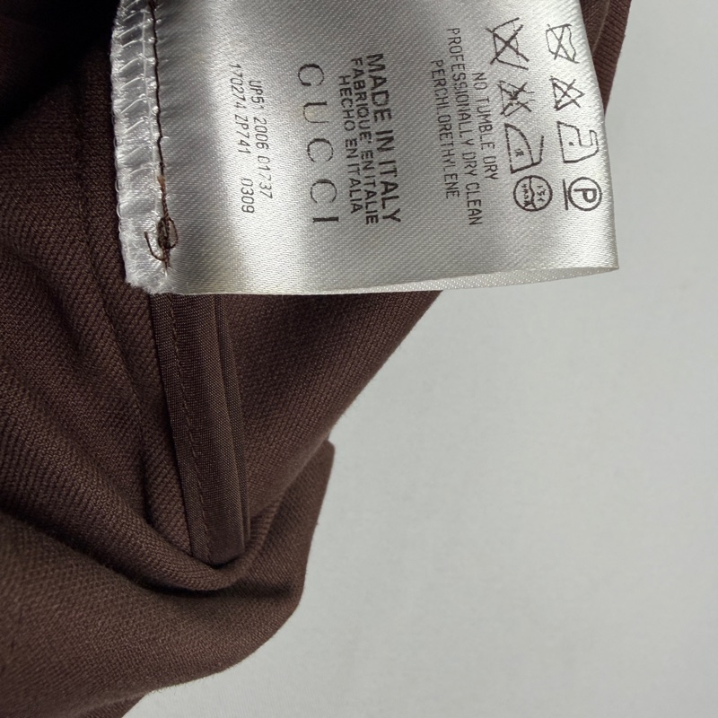 莉亞精品♡ Gucci 咖色西裝裙 #40 二手-4