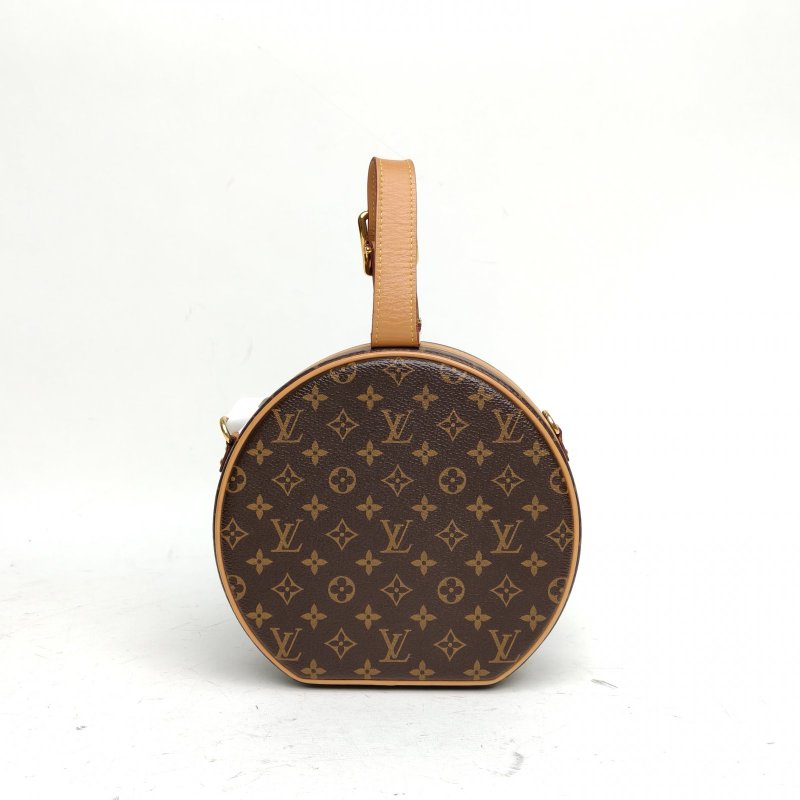 LOUIS VUITTON LOUISVUITTONPETITEBOITECHAPEAU硬圓餅中號老花PVC晶片肩背包-2