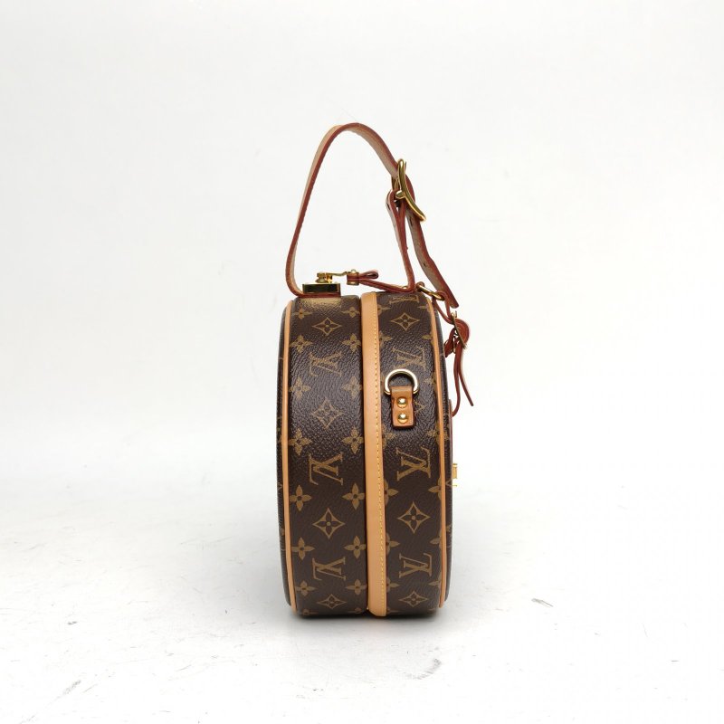 LOUIS VUITTON LOUISVUITTONPETITEBOITECHAPEAU硬圓餅中號老花PVC晶片肩背包-3