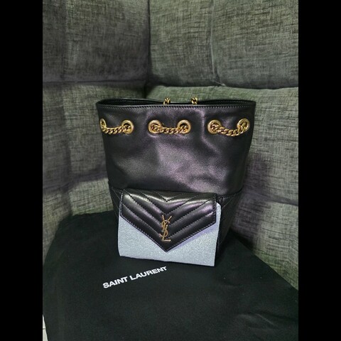 [全新] Saint Laurent YSL mini Joe 水桶包 黑金