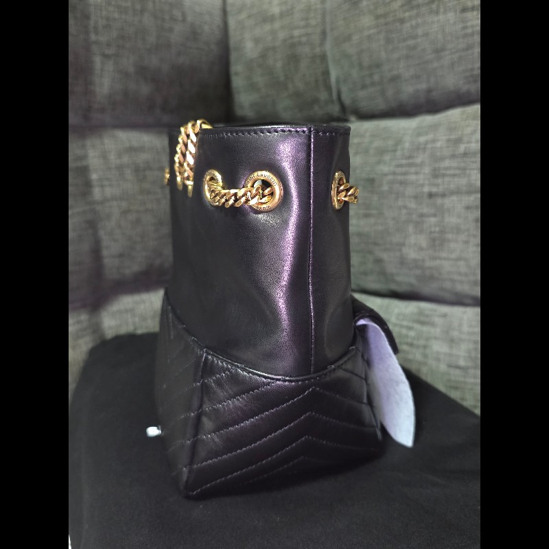 [全新] Saint Laurent YSL mini Joe 水桶包 黑金-2