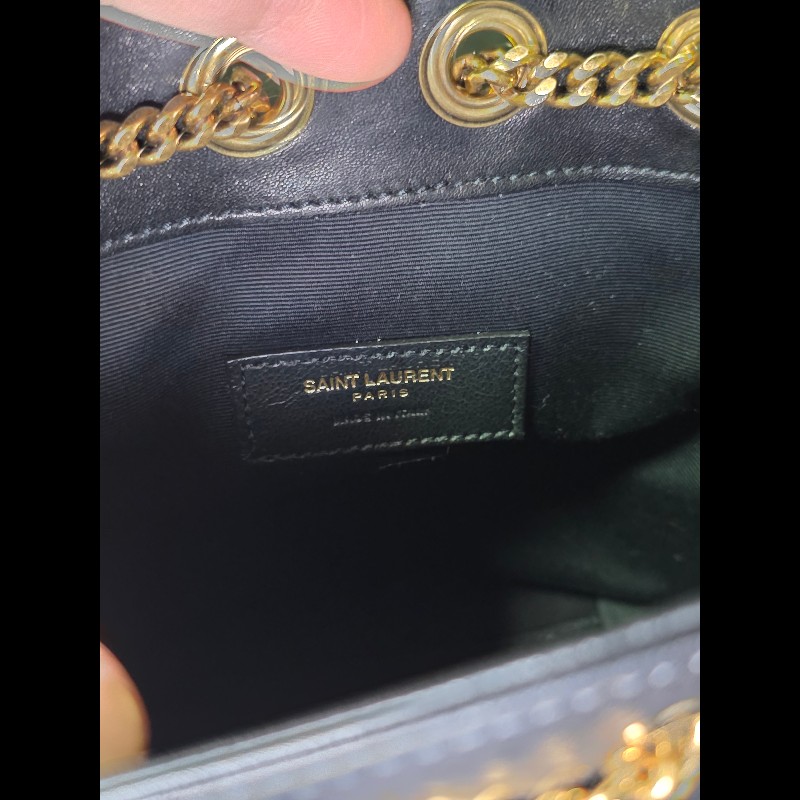 [全新] Saint Laurent YSL mini Joe 水桶包 黑金-5