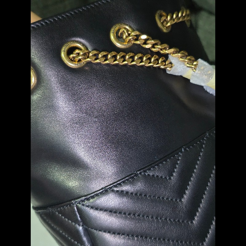 [全新] Saint Laurent YSL mini Joe 水桶包 黑金-8