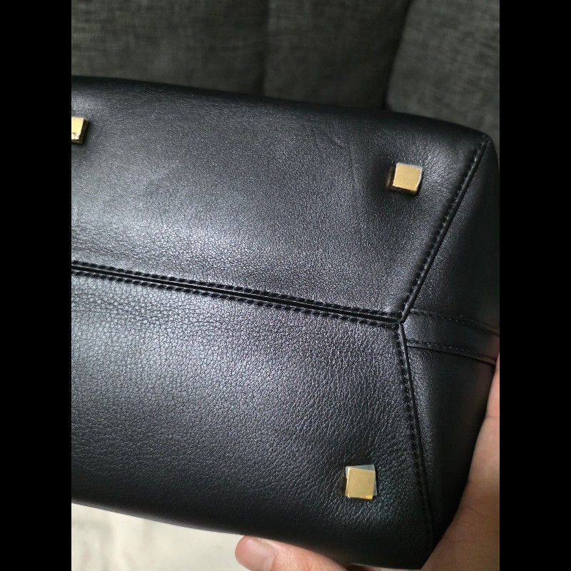 [全新] Saint Laurent Le 37 黑色長型水桶包-5