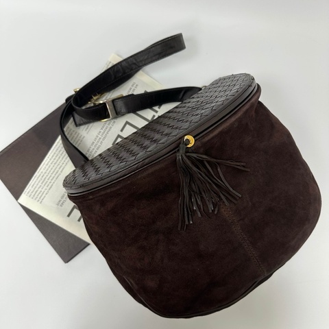 【赫蒂國際精品】Bottega Veneta寶緹嘉 棕色手袋 vintage