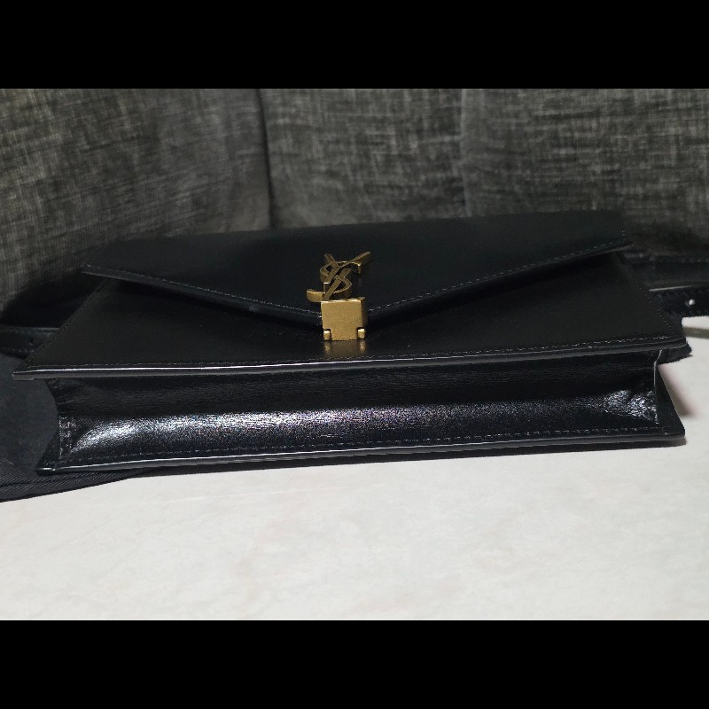 [全新] Saint Laurent YSL 黑色 信封包-4