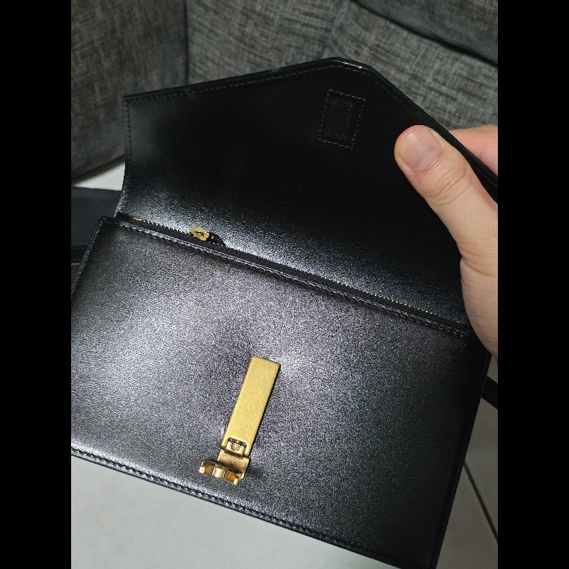 [全新] Saint Laurent YSL 黑色 信封包-5