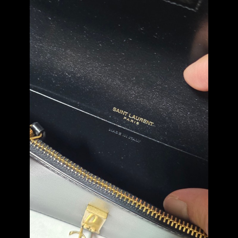 [全新] Saint Laurent YSL 黑色 信封包-6