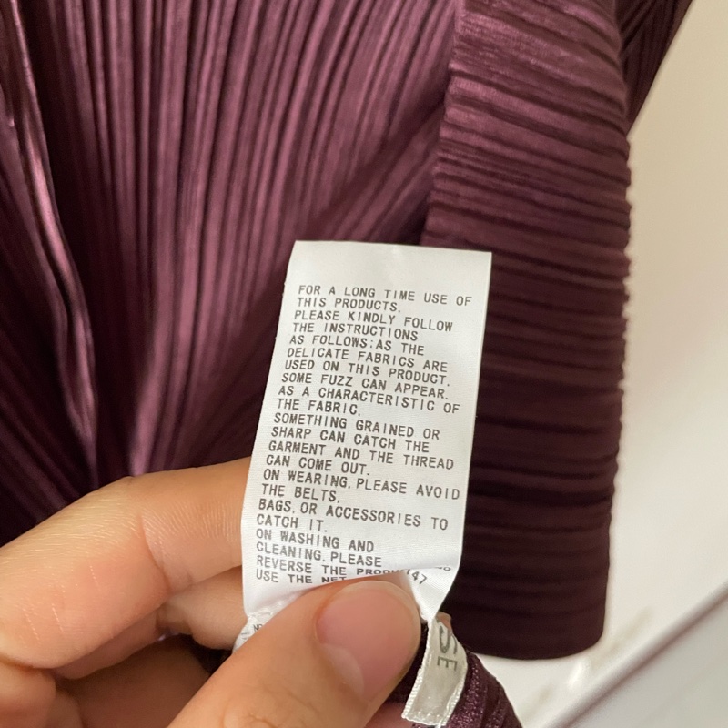 ▪️富貴選物FUGUEI▪️PP 三宅一生 紅棕色 類海帶緞面光澤長袖外套-8