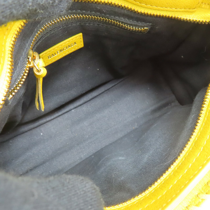 黃色牛皮 Metallic Edge Mini City 兩用包【BALENCIAGA 巴黎世家】 390160-4