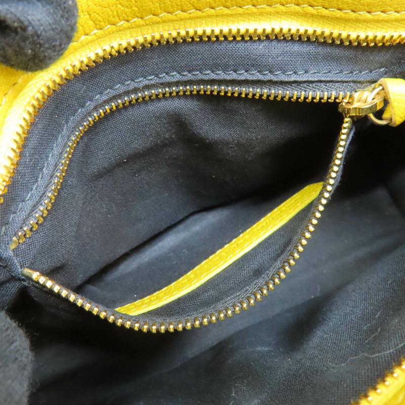 黃色牛皮 Metallic Edge Mini City 兩用包【BALENCIAGA 巴黎世家】 390160-5