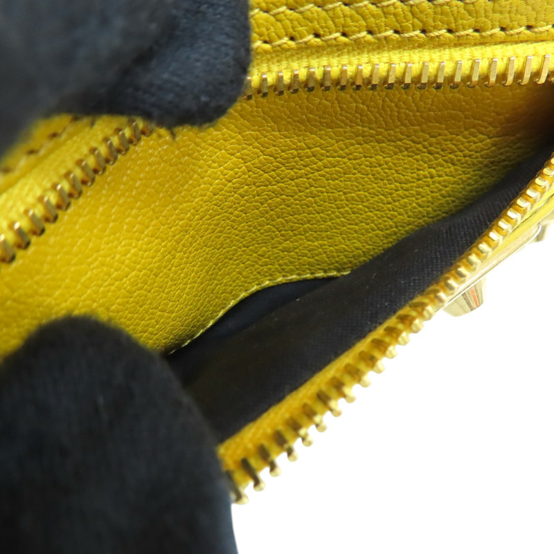 黃色牛皮 Metallic Edge Mini City 兩用包【BALENCIAGA 巴黎世家】 390160-6