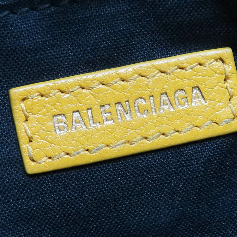 黃色牛皮 Metallic Edge Mini City 兩用包【BALENCIAGA 巴黎世家】 390160-7