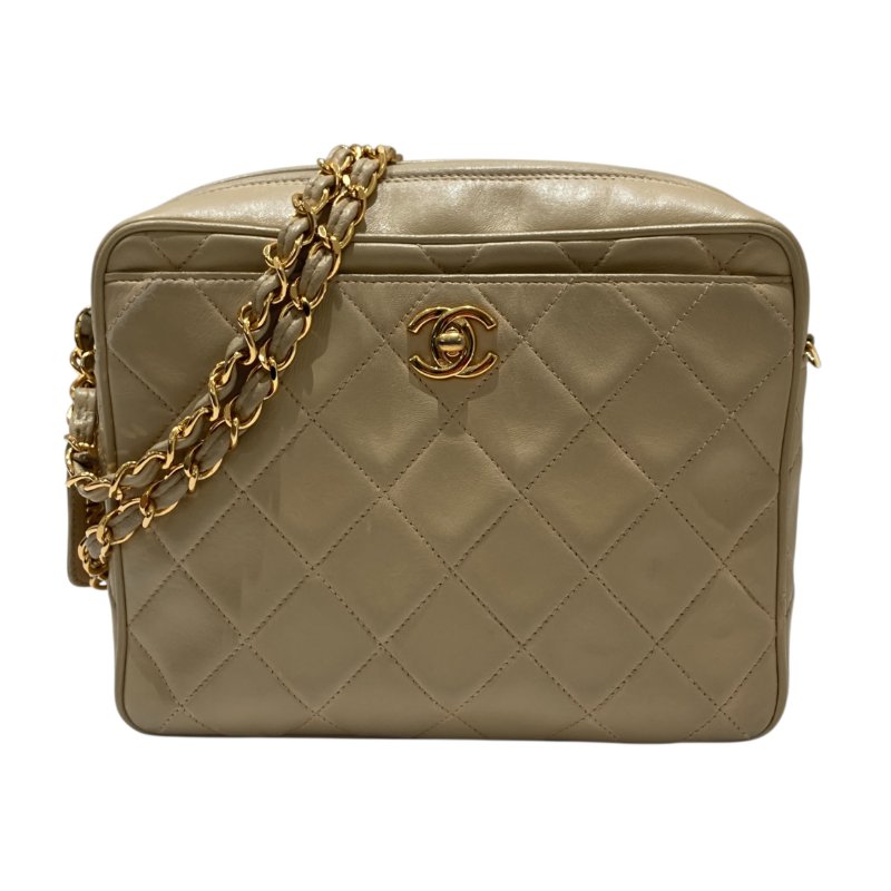 CHANEL 香奈兒 相機包 奶茶色-0