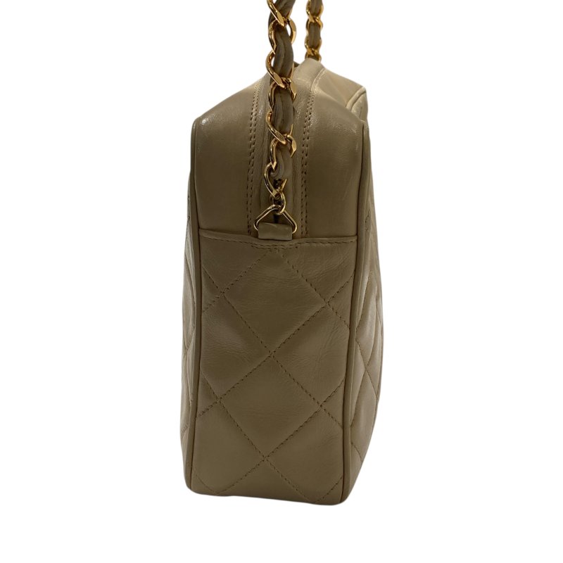 CHANEL 香奈兒 相機包 奶茶色-2