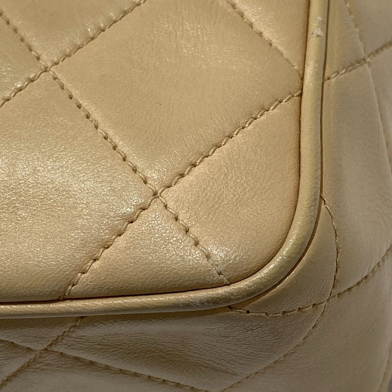 CHANEL 香奈兒 相機包 奶茶色-8