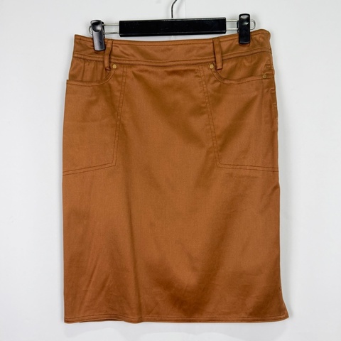 莉亞精品♡ Gucci咖色短裙 40 二手