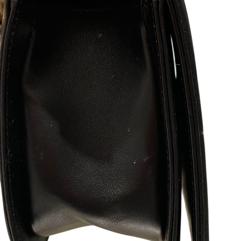 CHANEL 香奈兒 BOY 25 黑色 金扣-5