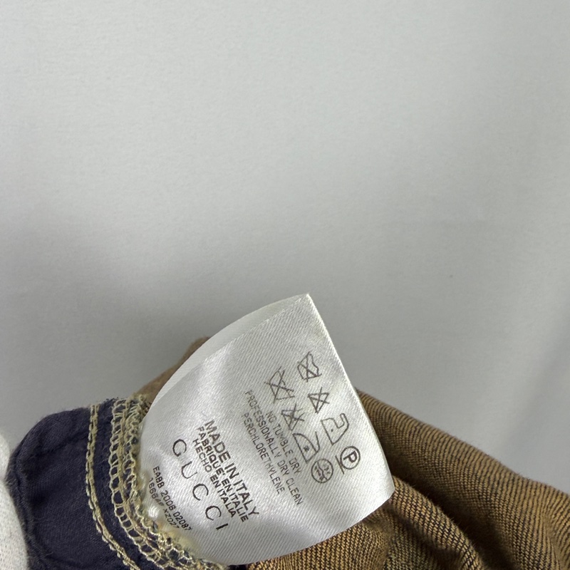 莉亞精品♡  Gucci牛仔短裙深藍 40 二手-3