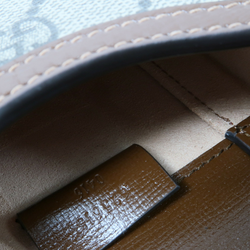 GUCCI 塗層帆布Horsebit 1955肩背袋-7