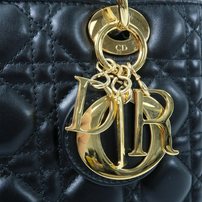 Dior 羊皮皮革Lady Dior手挽肩背兩用袋-5