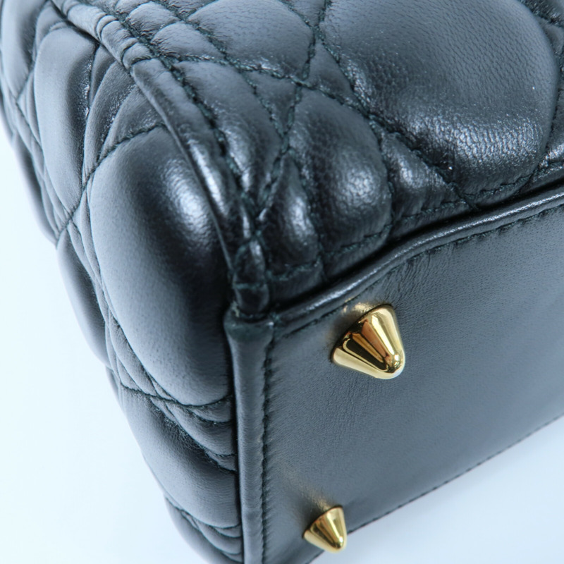 Dior 羊皮皮革Lady Dior手挽肩背兩用袋-14