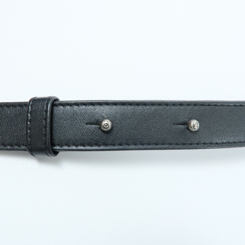 CHANEL 牛皮皮革North South Boy鏈帶肩背袋-11